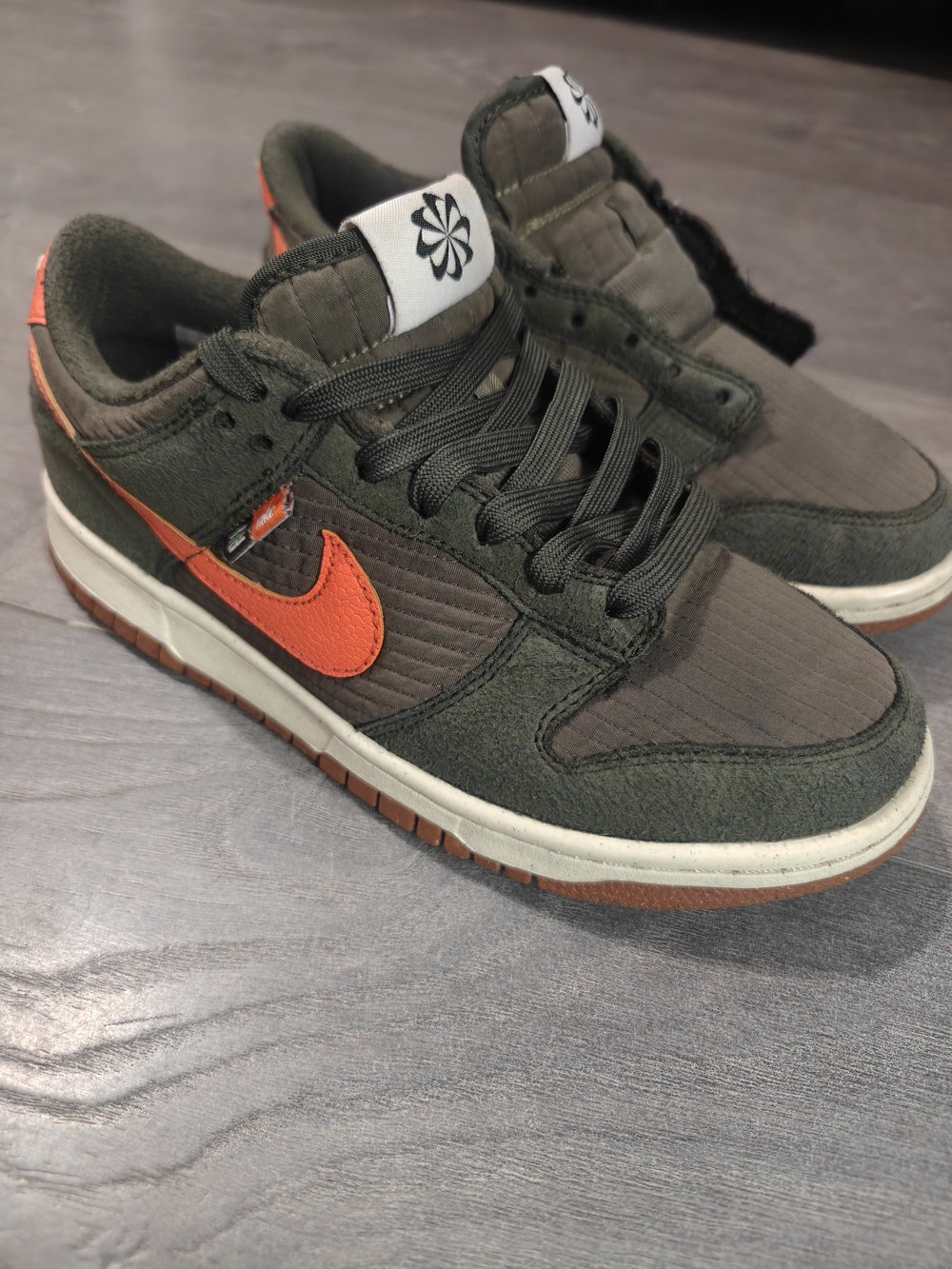 Youth Sz 6Y Nike Dunk Low SE Next Nature "Toasty - Sequoia" sneakers
